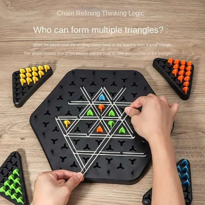 Triangle Logic Chess – Family Strategy Board Game for Kids & Adults