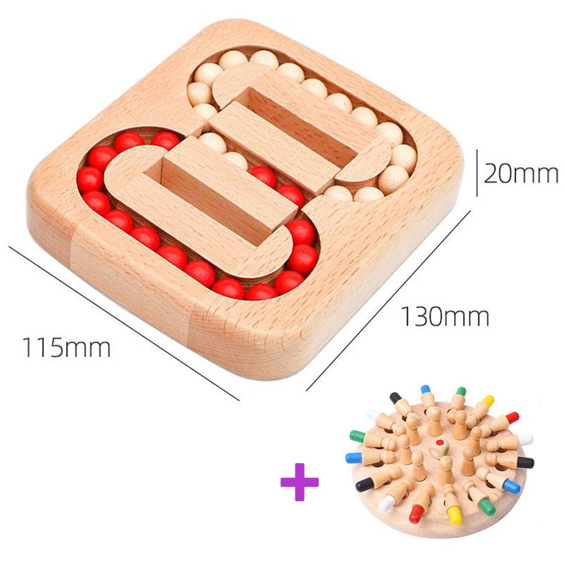 Montessori Wooden Memory Match Game – Color Learning Puzzle for Kids