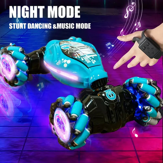 4WD RC Stunt Car – LED, Music, Spray, Gesture Control