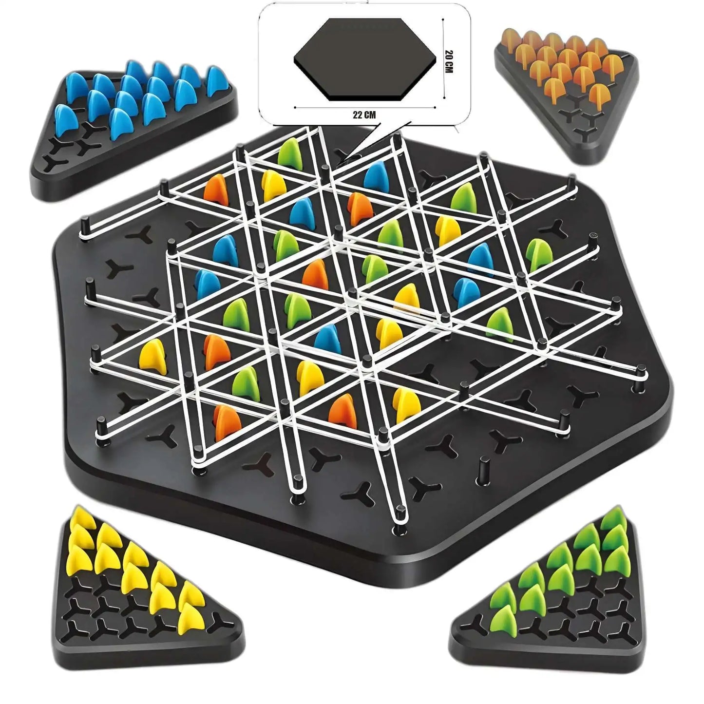 Triangle Logic Chess – Family Strategy Board Game for Kids & Adults