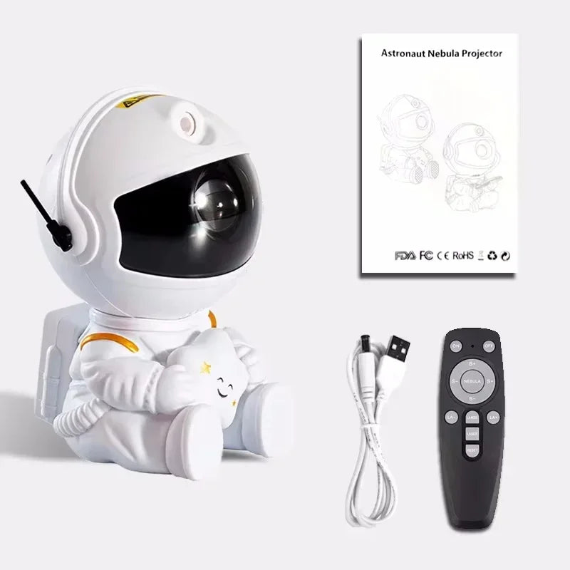 Astronaut Galaxy Star Projector – Kids Space Night Light with Nebula Effects