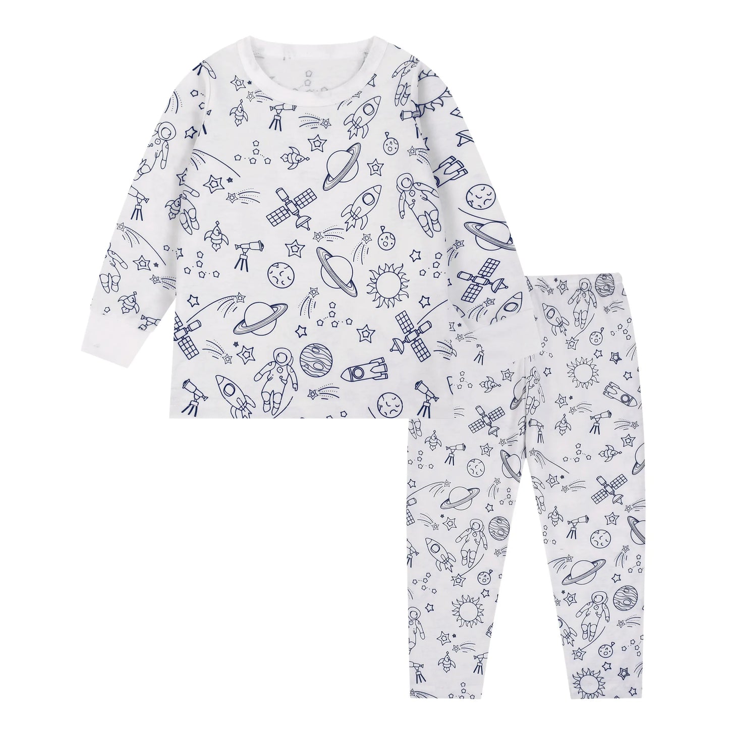 Kids DIY Graffiti Pajama Set – Color & Wear Fun Sleepwear for Boys & Girls