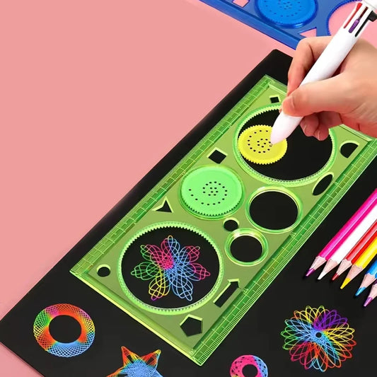 Spirograph Geometry Drawing Set – Creative Art Toy for Kids