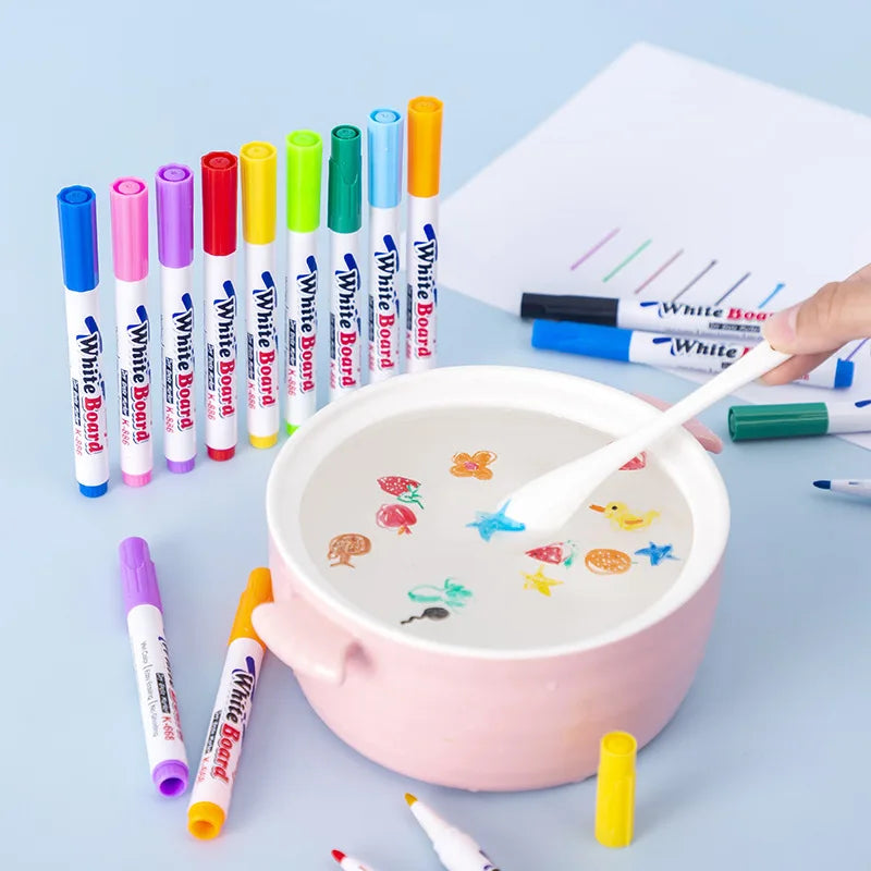 Magic Water Floating Pen Set – Creative Drawing & Graffiti Kit for Kids