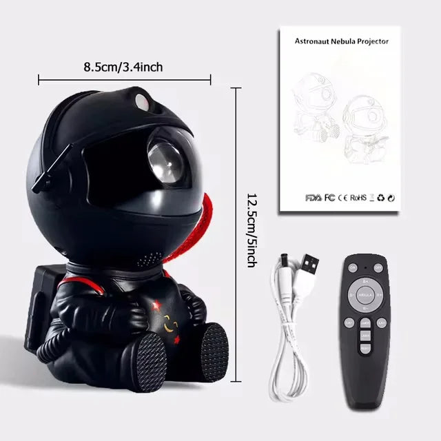 Astronaut Galaxy Star Projector – Kids Space Night Light with Nebula Effects