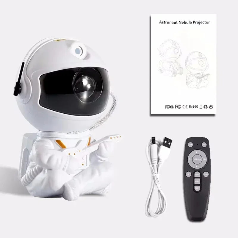 Astronaut Galaxy Star Projector – Kids Space Night Light with Nebula Effects