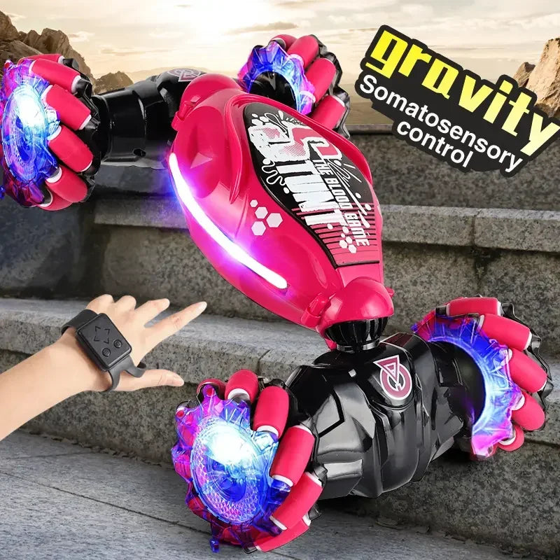 4WD RC Stunt Car – LED, Music, Spray, Gesture Control