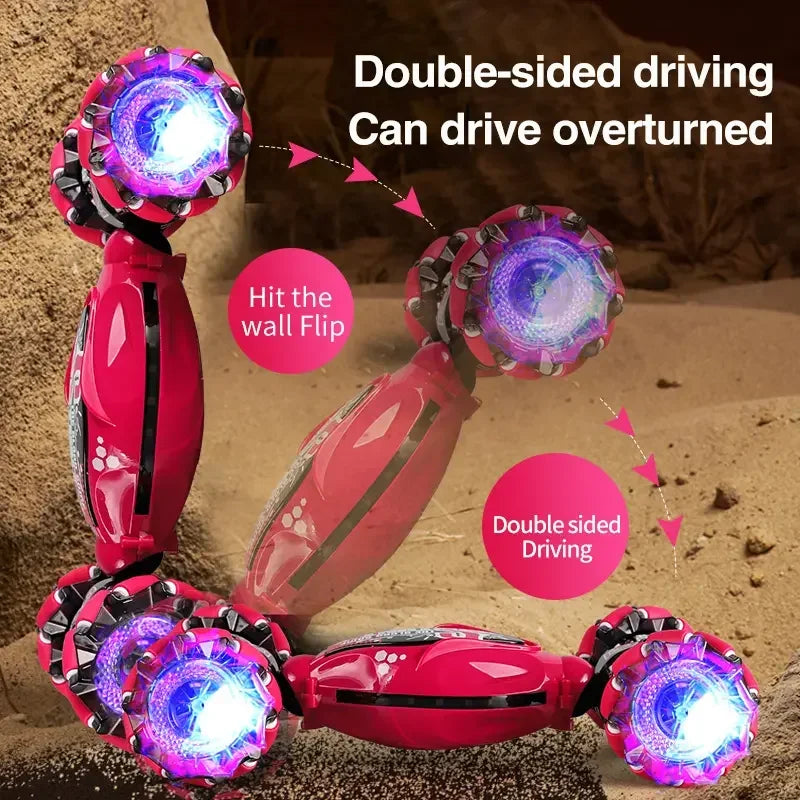 4WD RC Stunt Car – LED, Music, Spray, Gesture Control